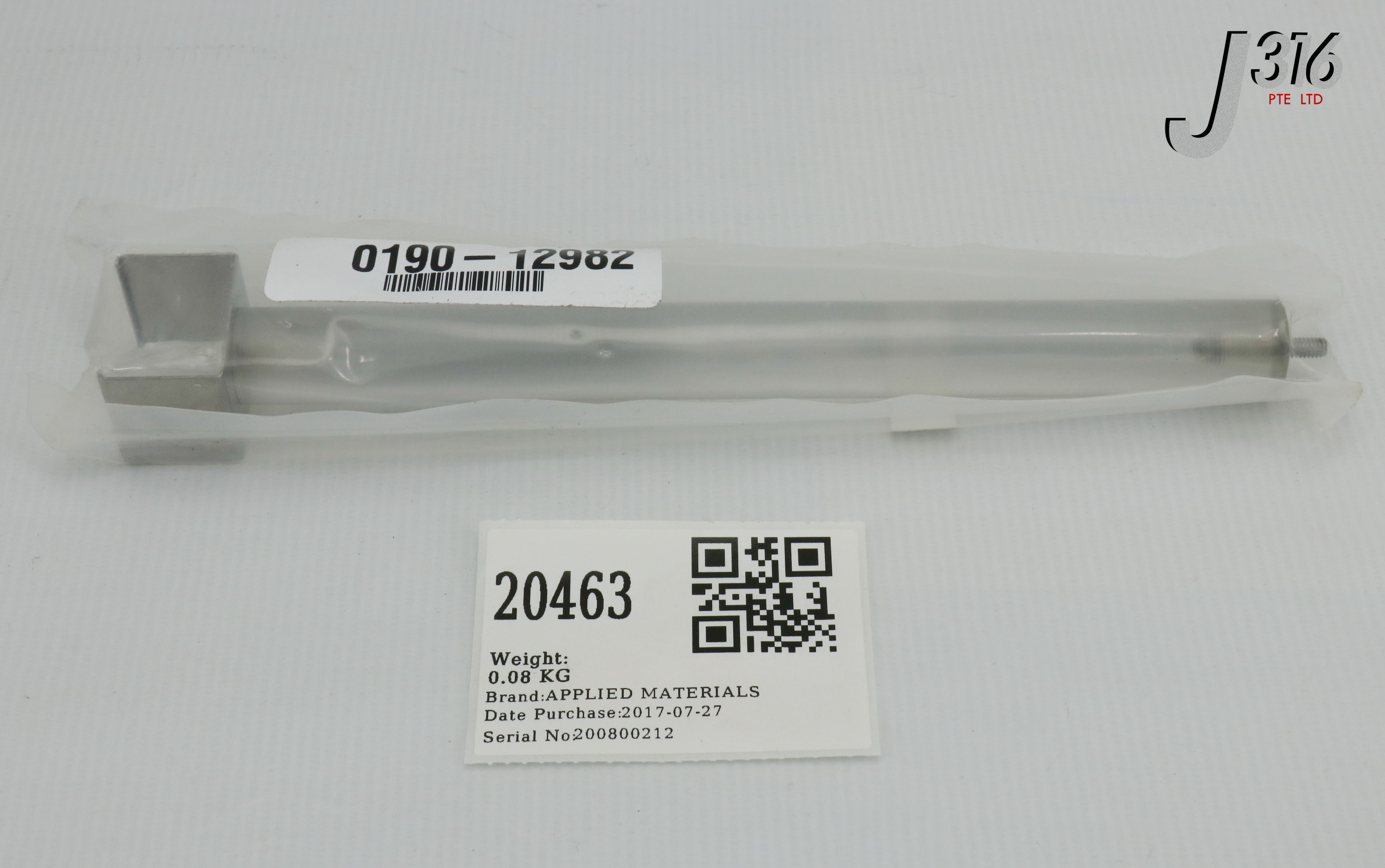 イチ 20463 APPLIED MATERIALS SPECIFICATION, 8IN. POLYCARBONATE ROD +